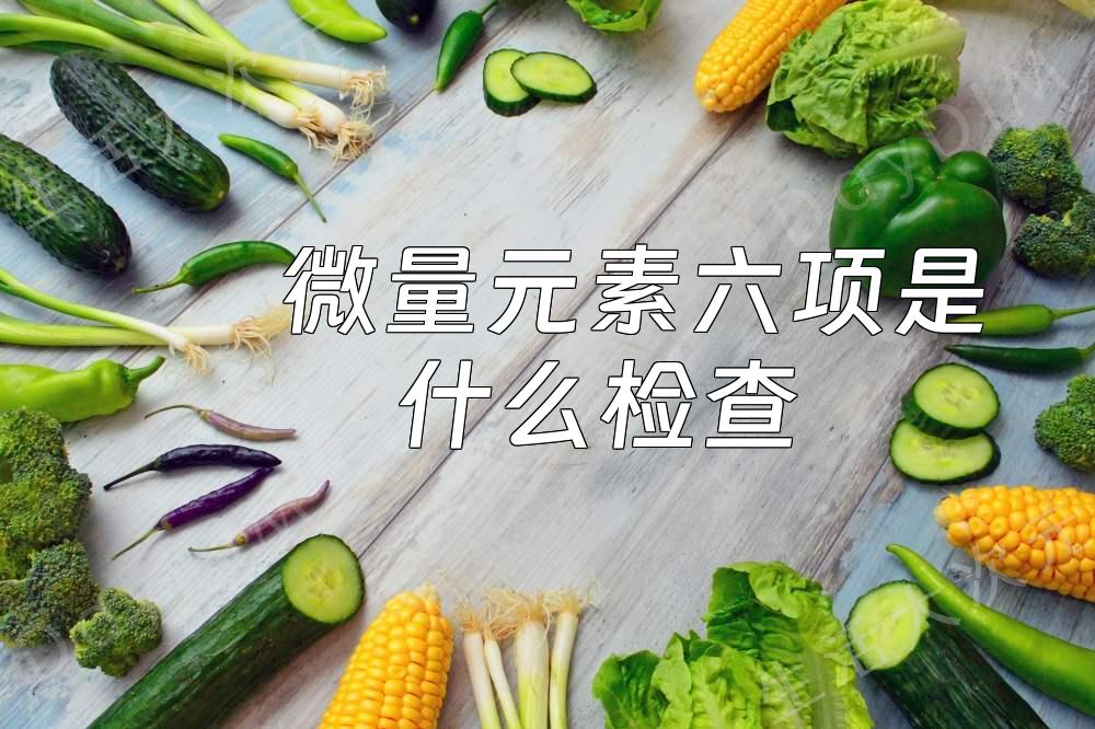 微量元素六项是什么检查？